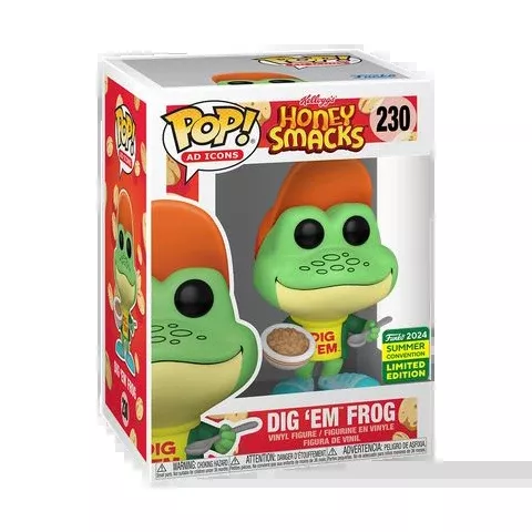 Ad Icons - Kellogg’s Honey Smacks Dig ‘Em Frog SDCC 2024 Summer Convention Shared Exclusive Pop! Vinyl