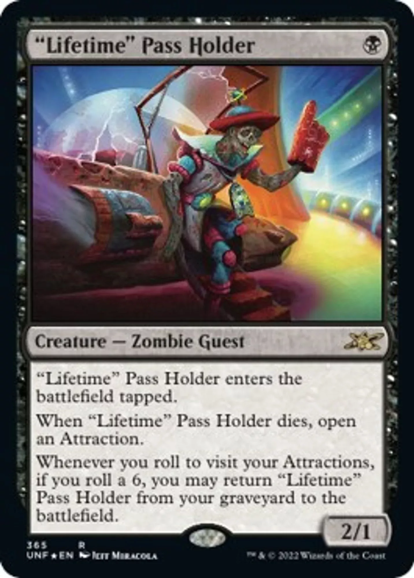 "Lifetime" Pass Holder (Galaxy Foil)